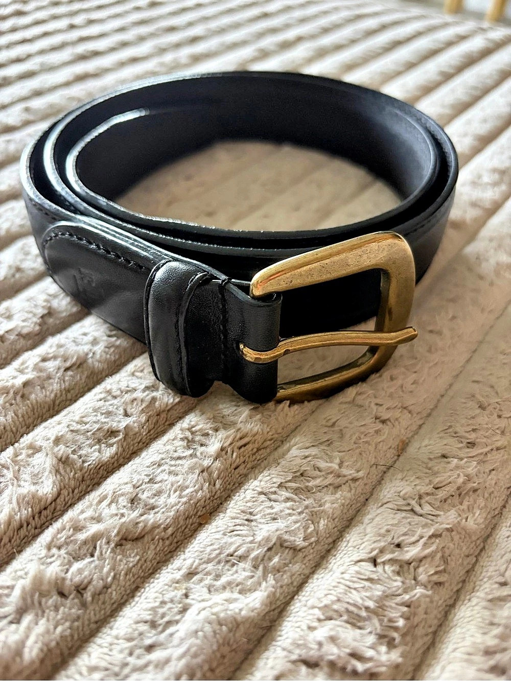 Ralph Lauren Leather Belt in Black